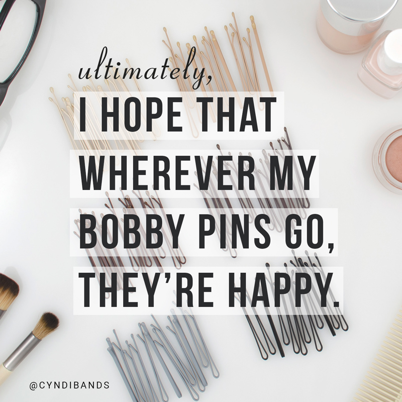 99 bobby pins but can't fine one